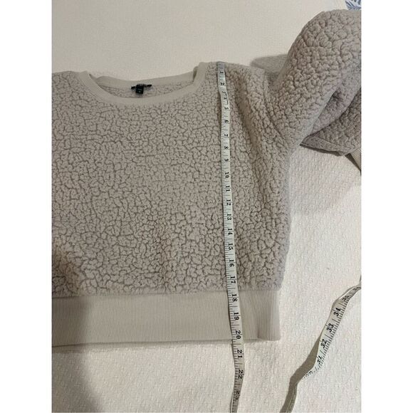 Express Sherpa’ Soft Sweater cream size small - Picture 7 of 7